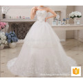 White bridal Custom made Elegant long ball gown Princess Wedding Dress